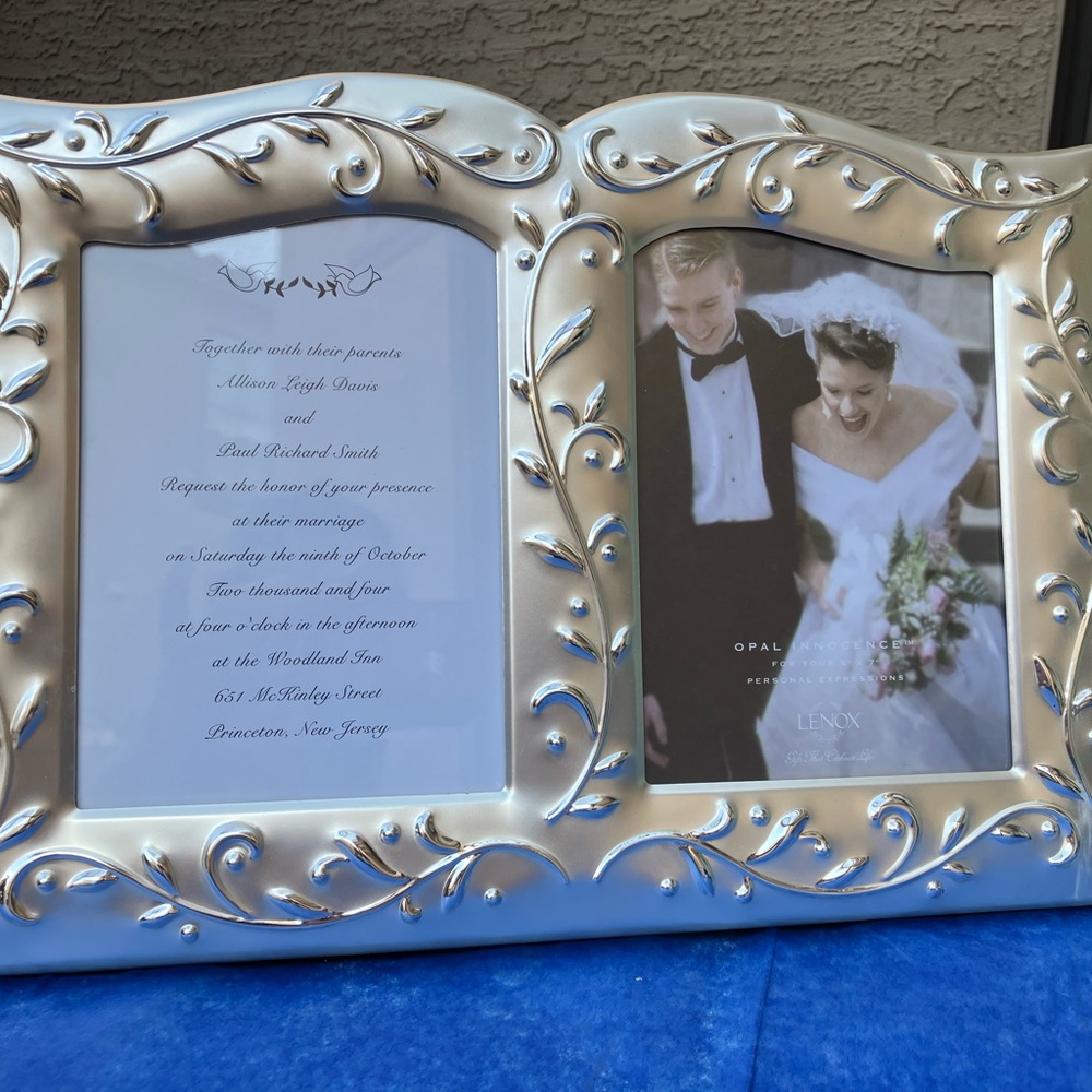 Lenox wedding double frame